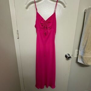 Pink Spaghetti Strap Dress